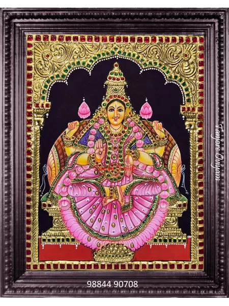 Sacred Lakshmi Tanjore Painting 
